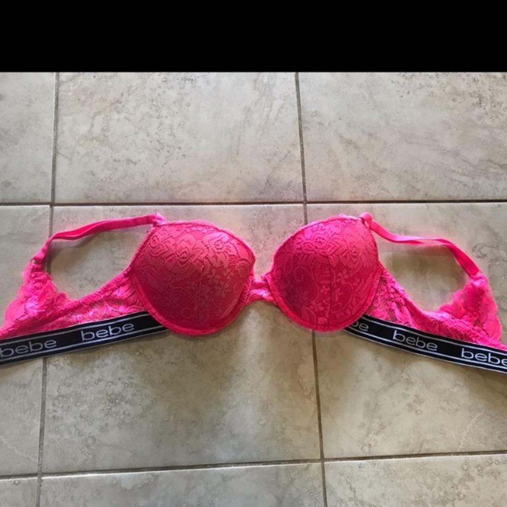 Bebe Hot Pink Bra